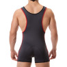 Barcode Berlin Combi Singlet Allan Anthracite-Rouge